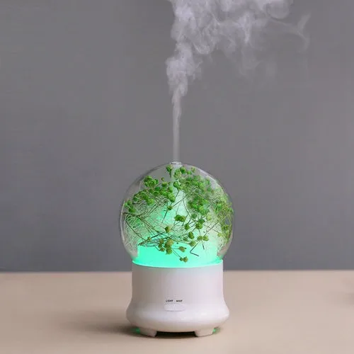 Ultrasonic Humidifier Essential Oil Aroma Diffuser Night light Cool Mist Humidificador With Flower