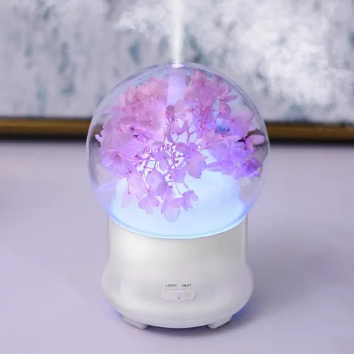 Ultrasonic Humidifier Essential Oil Aroma Diffuser Night light Cool Mist Humidificador With Flower