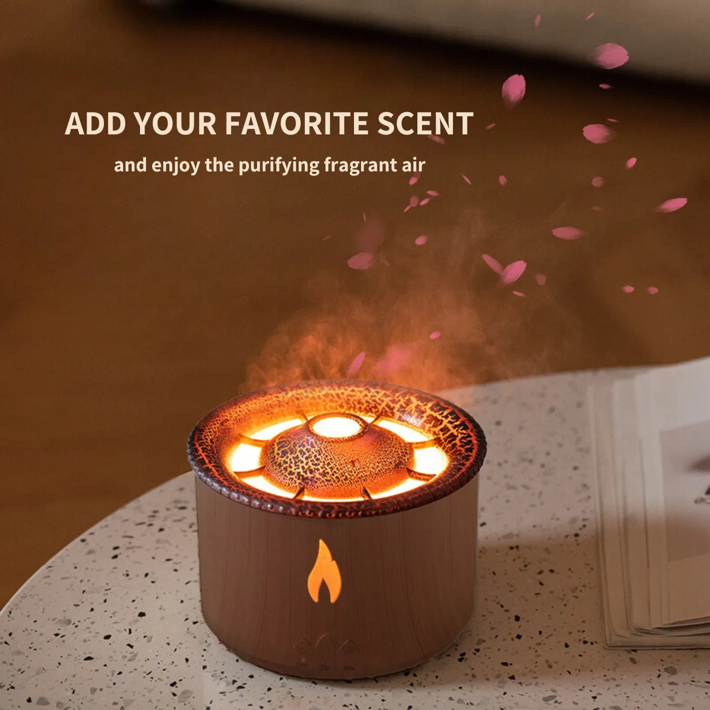 Volcano Diffuser Aromatherapy Air Purifier