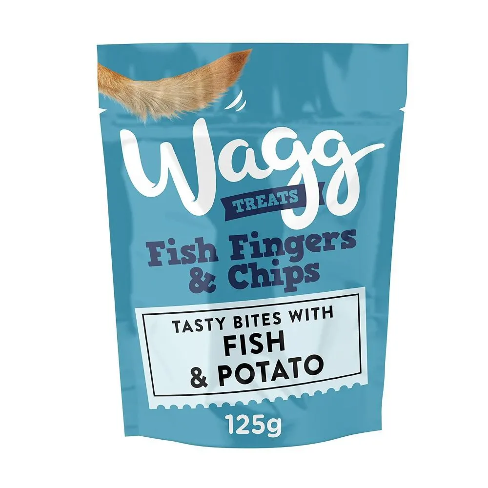 Wagg 125g Fish Fingers & Chips Dog Treats