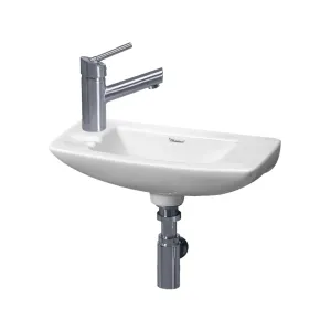 Whitehaus WH1-103L Isabella Collection Small Wall Mount Sink with Center Drain