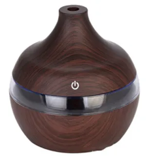 Wood Grain Aromatherapy USB Humidifier Drops Water Air Purification essential oil aroma diffuser Creative home grain