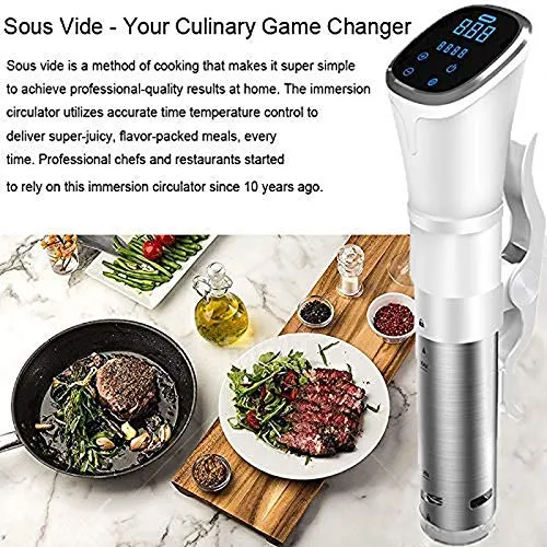 YWAWJ Precision Slow Cooker Vacuum Low Temperature Slow Burdock Cooker Cooker Immersion Powerful & Accurate App Controlled