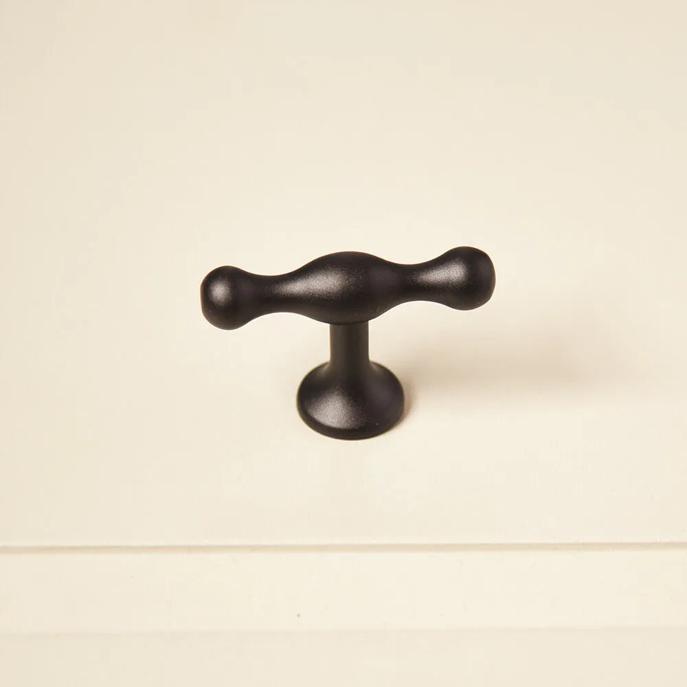 Zero Black Anchor T-Bar Cabinet Knob